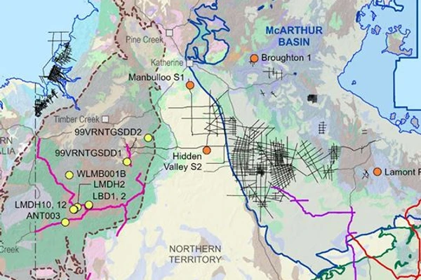 Regional map of the Birrindudu, McArthur and South Nicholson basins