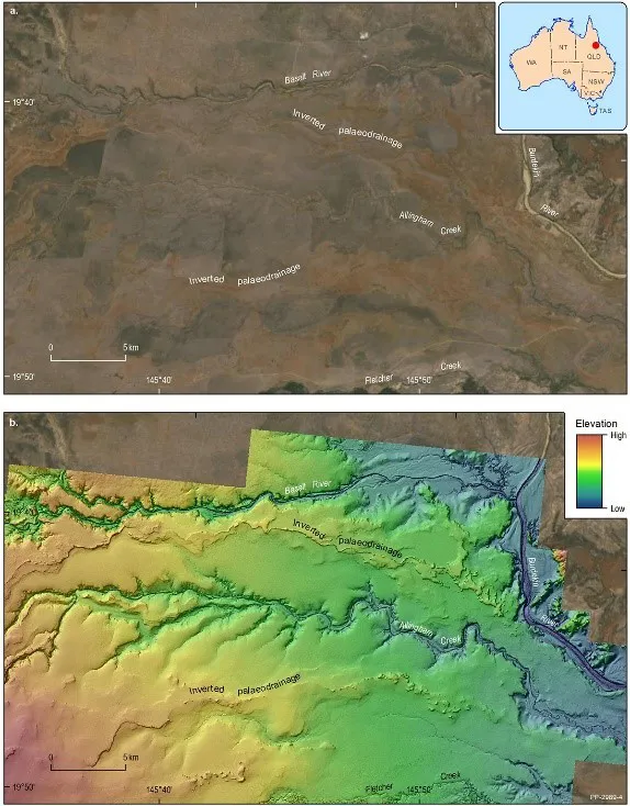 The LiDAR data reveals details of the land surface that are difficult to detect using traditional imagery. This image shows where and how lava flowed over the landscape throughout the past 4 million years. For example, 'inverted palaeodrainage' lines are a result of lava that has flowed down rivers that existed at the time of volcanic eruption. This is important to know from a groundwater perspective as beneath these features the original river sediments may be preserved and contain groundwater supplies.