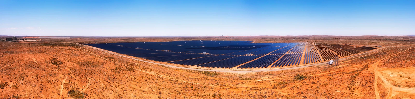 Solar panels in the outback 