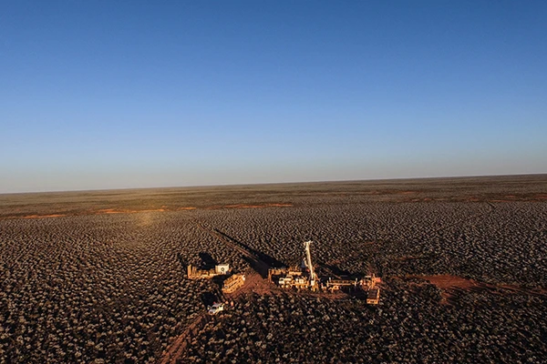 Boart Longyear drill rig used to retrieve core samples in Coompana, South Australia.