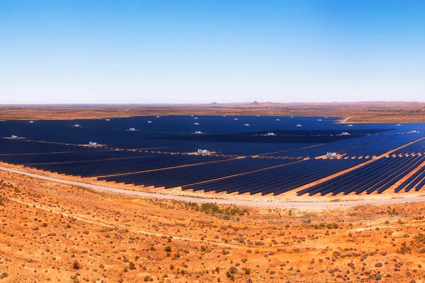 Solar panels in the outback 