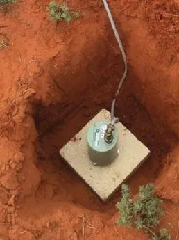 An image of an uncovered broadband seismic instrument in Queensland